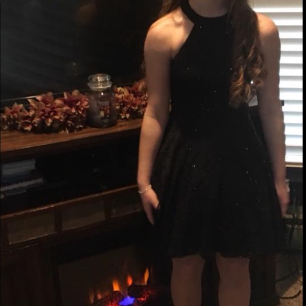 B. Darlin size 1/2 black homecoming dress